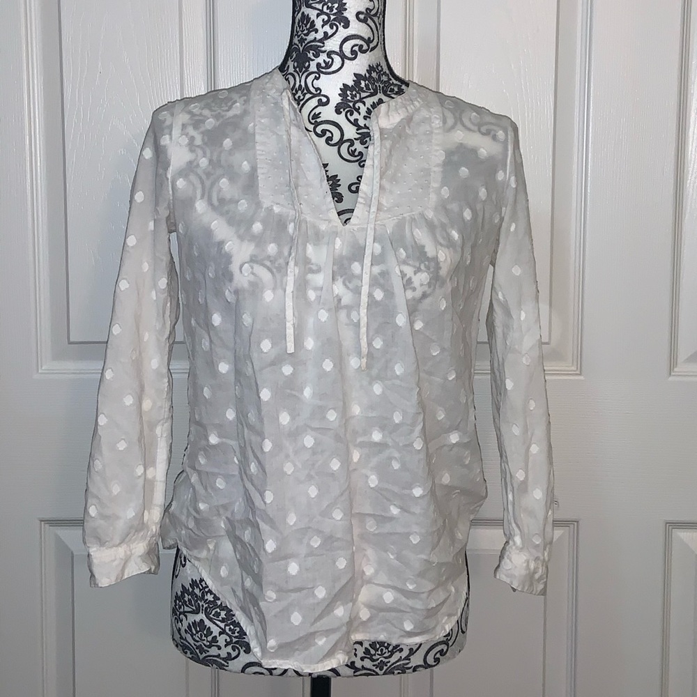 J.Crew white blouse